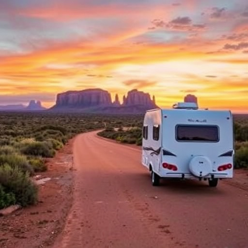 caravans traveling Australia