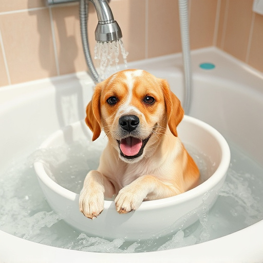 dog bathing