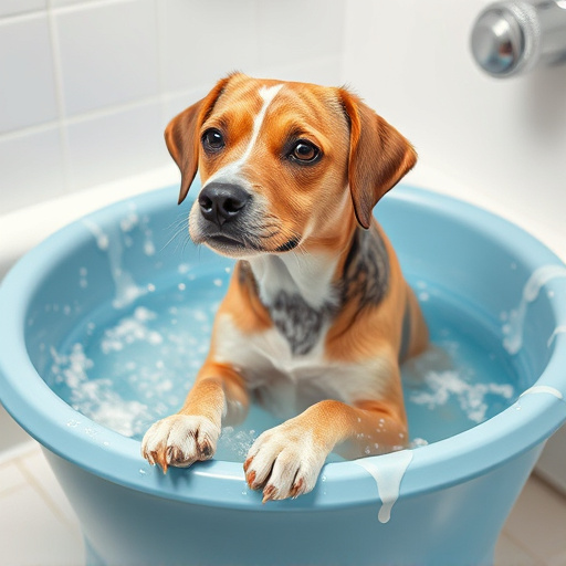 dog bathing