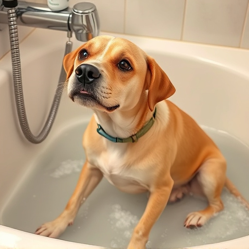 dog bathing