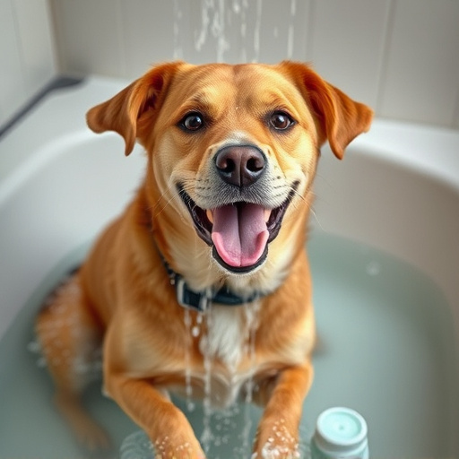 dog bathing