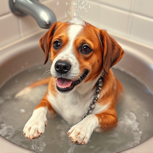 dog bathing