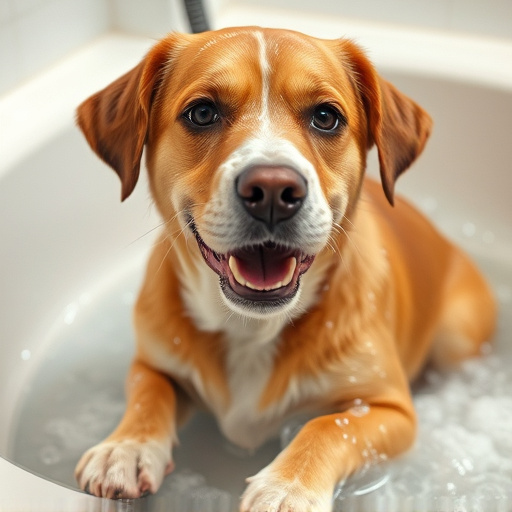dog bathing