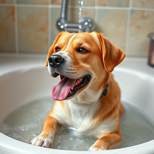 dog bathing