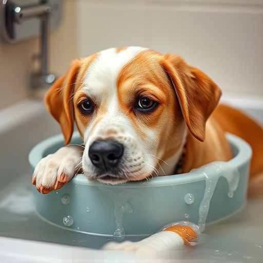 dog bathing