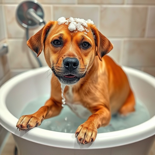dog bathing