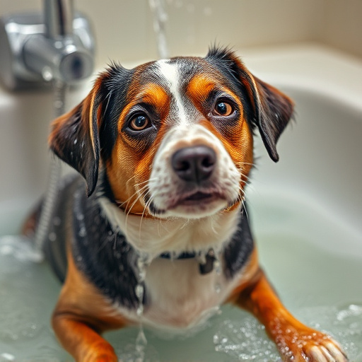 dog bathing