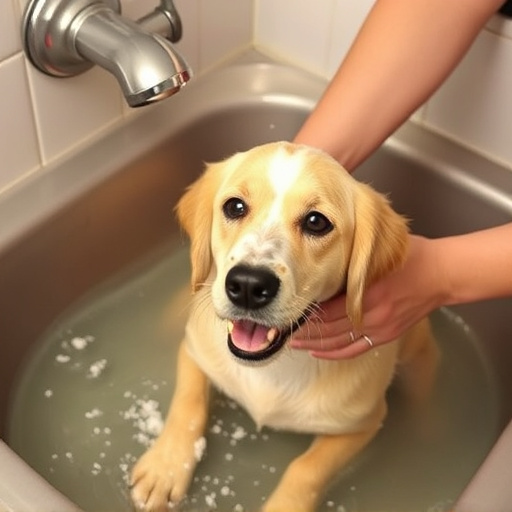 dog bathing