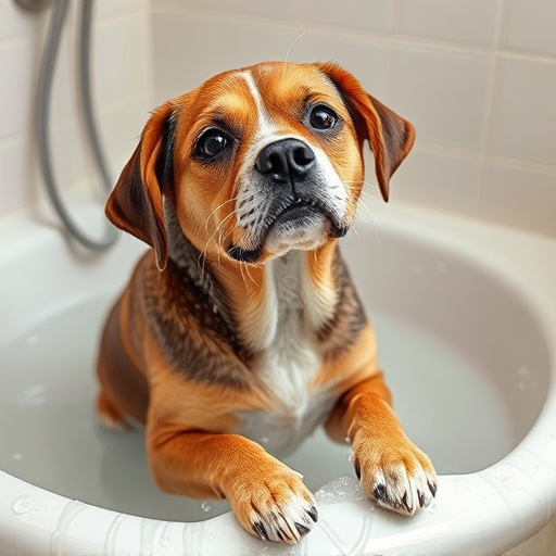 dog bathing
