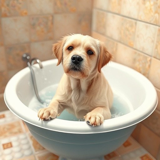 dog bathing