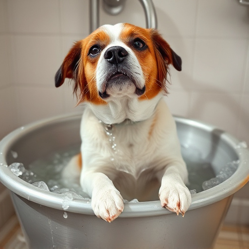 dog bathing