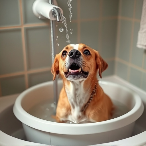 dog bathing
