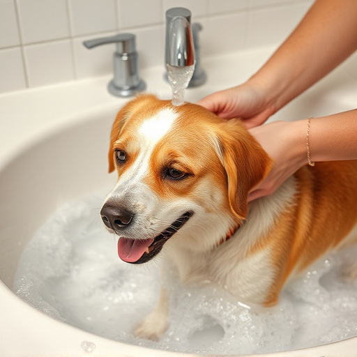 dog bathing
