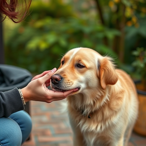 dog petting