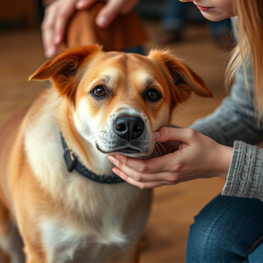 dog petting