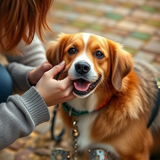 dog petting