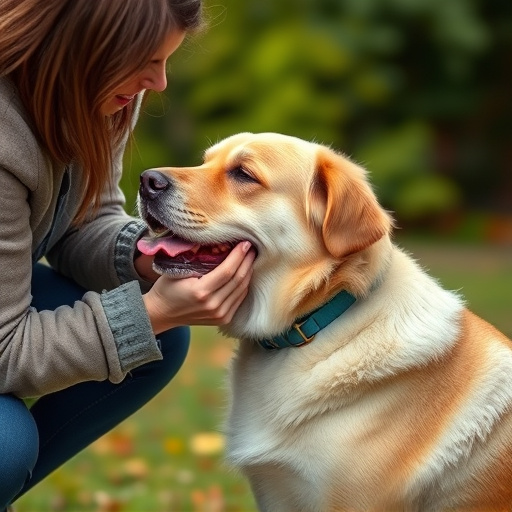 dog petting