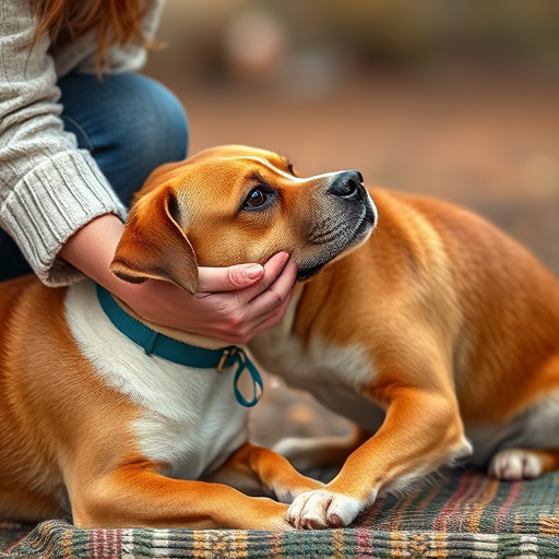 dog petting