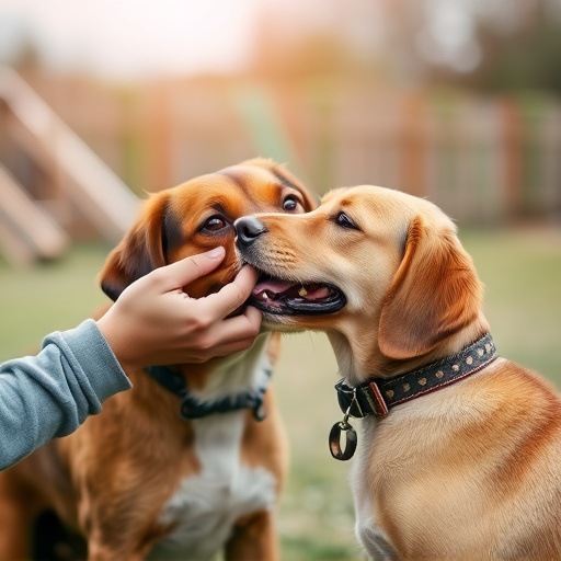 dog petting