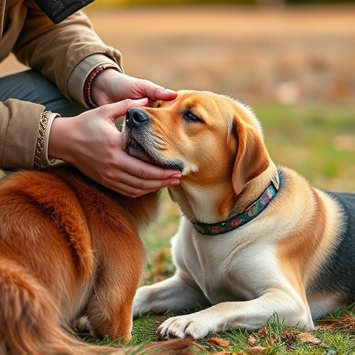 dog petting
