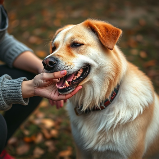 dog petting
