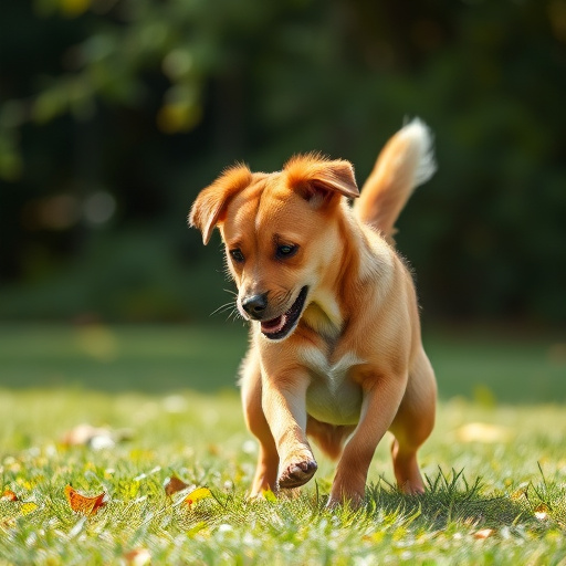 dog playing