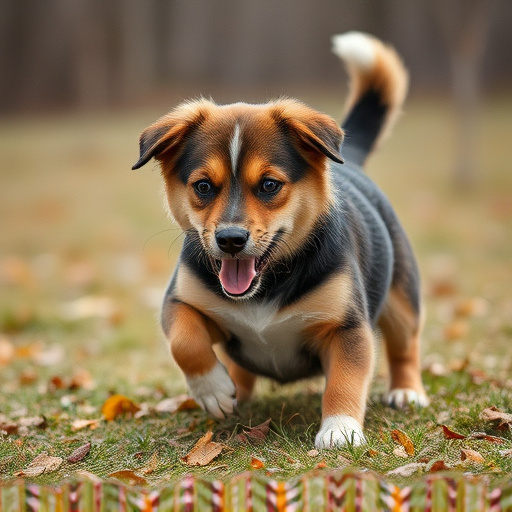 dog playing
