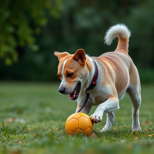 dog playing