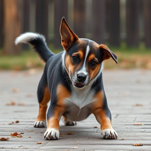 dog playing