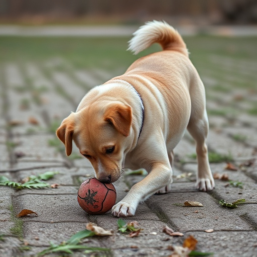 dog playing