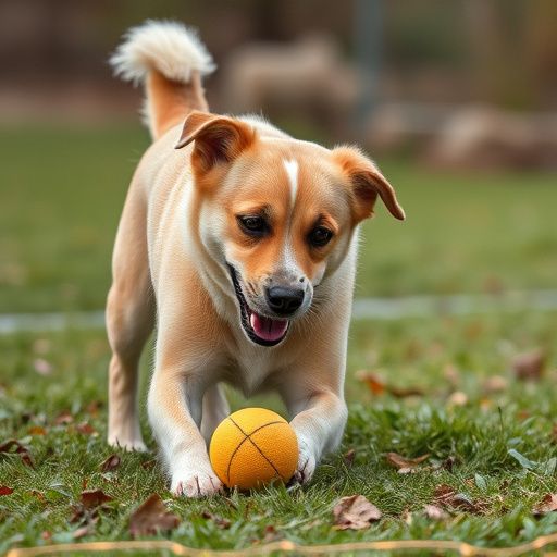 dog playing