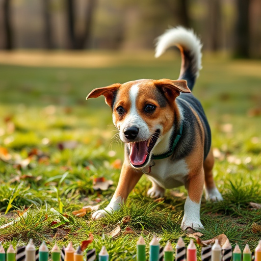 dog playing