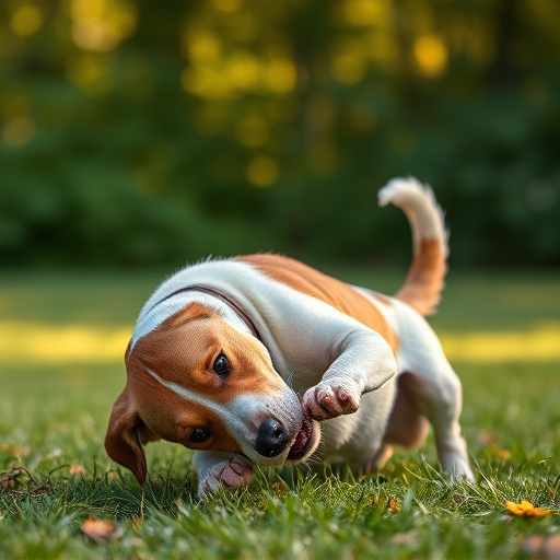 dog playing