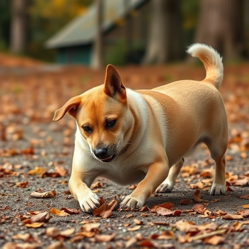 dog playing