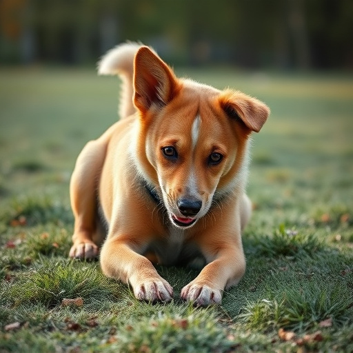 dog playing