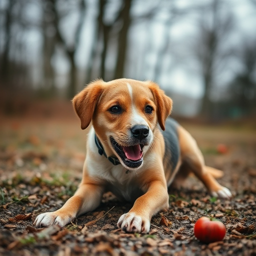 dog playing