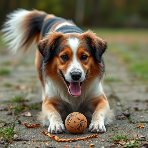 dog playing