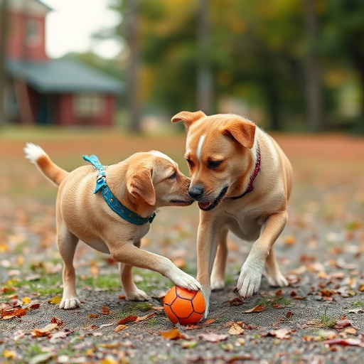 dog playing