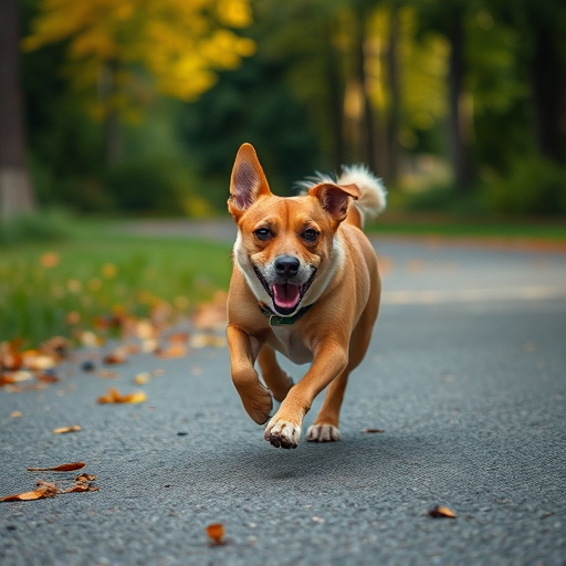 dog running