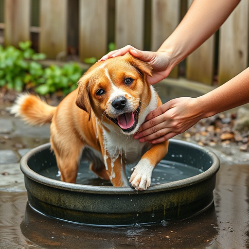 dog washing