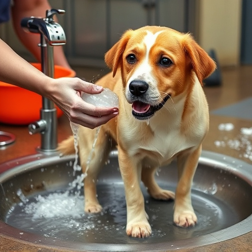 dog washing
