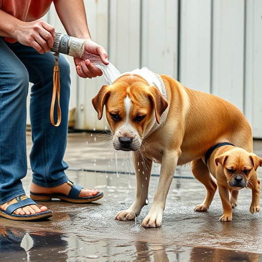 dog washing
