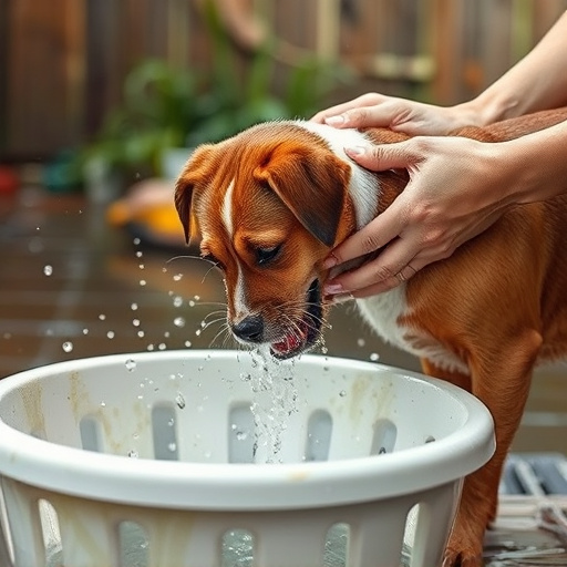 dog washing