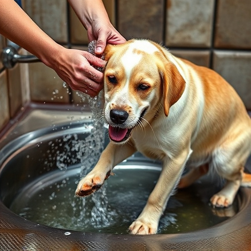 dog washing