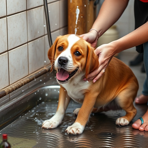 dog washing