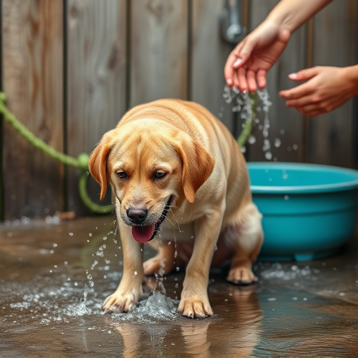 dog washing
