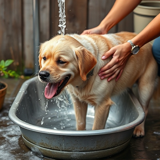 dog washing