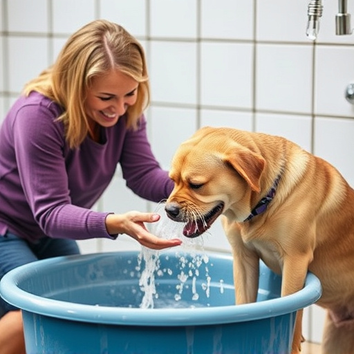 dog washing