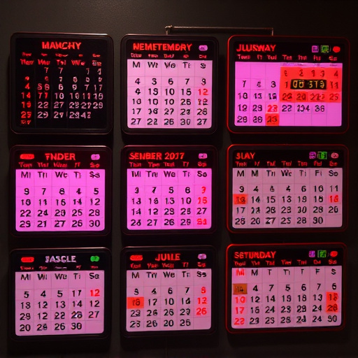 electronic calendars