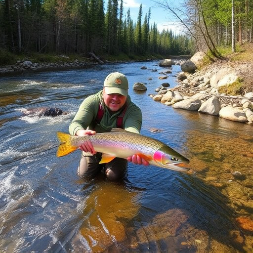 river fishing for trout
